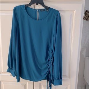 Halogen teal blouse